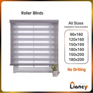 No Drilling Roller Blinds For Window Zebra Blinds Shade Blackout Curtain Blinds No Drill Korean