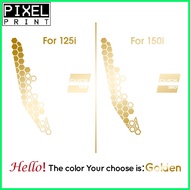 ◵ △ ❤ Honda Click 125i 150i Honeycomb Front Fairings  v1 v2 v3 Sticker Waterproof For Motor Vinyl D
