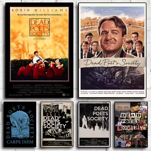 Dead Poets Society Movie Poster Classic old movies Wall Art Frameless drawing Canvas Painting Home B