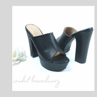Sandal Breeordinary - Fany High Heels 12cm Selop Terbaru | Sendal Wanita | Sendal Hak Tinggi