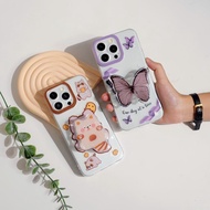 HP [3D17] 3D Butterfly Softcase for Xiami Redmi 12 12C NOTE 12 NOTE 11 NOTE 10 NOTE 9C 9A 9T C40 POC