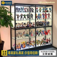 HK-074手辦展示櫃樂高玻璃櫃子擺件模型玩具展櫃家用透明展示商用貨架Showcase