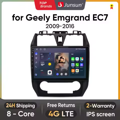 Junsun V1 AI Voice Wireless CarPlay Android Auto Radio for Geely Emgrand EC7 1 2009-2016 4G Car Mult