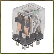 DC 12V Coil 10A 240VAC 28VDC DPDT Electromagnetic Relay JQX-13F2Z