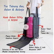 5-wheel Shopping Bag Gallon Gas Cylinder Shopping Tote Trolley Bag Multipurpose Folding