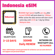 JTravel eSIM【Indonesia】【Bali】【Jakarta】【3~15 days UnlimitedGB】Travel Prepaid Sim Card B