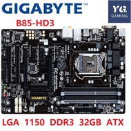 GIGABYTE GA-B85-HD3 Desktop Motherboard B85 Socket LGA 1150 i3 i5 i7 DDR3 32G Micro-ATX UEFI BIOS Used Mainboard