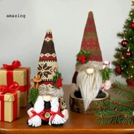 [AM] Gnome Doll Christmas Decoration Cute Christmas Gnome Decor Handmade Christmas Gnome Decoration 