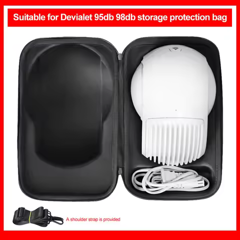 Hard Carrying Case Shockproof Travel Protective Carrying Storage Bag EVA Double Zipper for Devialet 