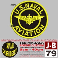 J-B79 USAVAL AVIATION LOGO EMBROIDERY PATCH - INNOVATION EMBROIDERY TESTIMONI