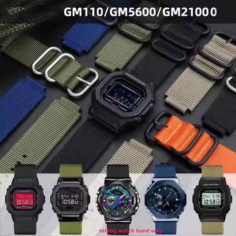 DW5600 Nylon Watchband For G-SHOCK C-asio GW6900 DW-5600 GW-B5600 GA-110 GM-5600 Watch Strap Waterpr