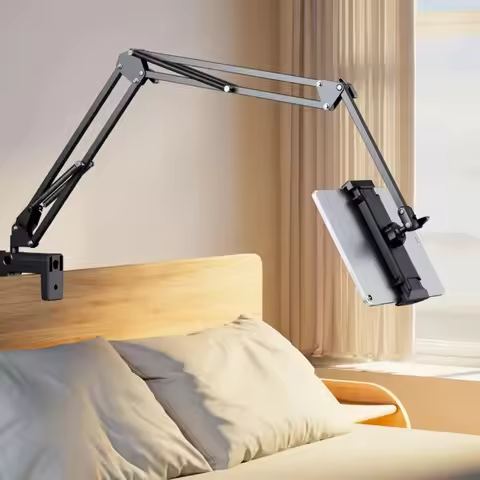 Tablet Stand Holder for Bed Rotatable Phone Stand for 4-12.9" iPad Pro Samsung Tab Xiaomi Pad Tablet