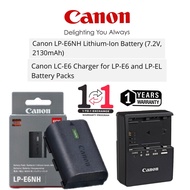 CANON LP-E6NH LPE6NH BATTERY + CANON LC-E6 LCE6 BATTERY CHARGER (1 YEARS WARRANTY) 1 TO 1 EXCHANGES 