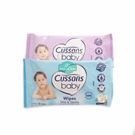 Tissue Basah Kecil Cussons Baby Wipes Mild Gentle - 1 Pack Isi 10 Lembar