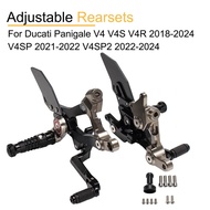 Adjustable Rearsets For Ducati Panigale V4 V4S V4R 2018-2024 V4SP 2021-2022 V4SP2 2022-2024 Rear Set