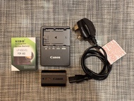 Canon LP-E6 Battery and Charger and SIDO LP-E6(V5) Battery for 80D