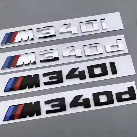 ABS Car Rear Trunk Badge Decal Sticker Emblem for BMW M X1 X2 X3 X4 X5 X6 X7 X8 F46 F30 F31 F34 F35 