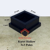 QUALITY Karet Kaki Besi Hollow Furniture Kotak 3x3 Polos Insert