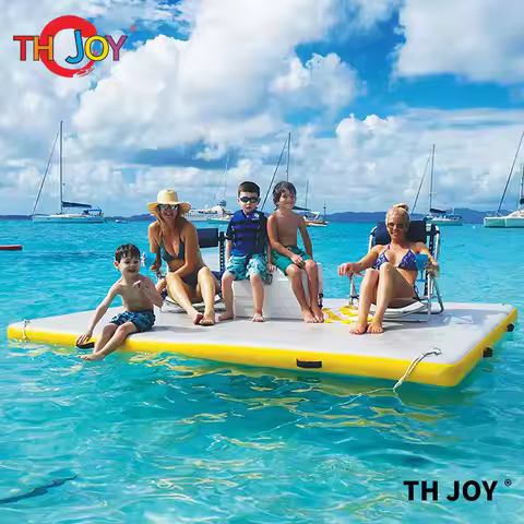 PVC Floating Swimming Dock Platform/Huge Leisure Inflatable Dock Floats /inflatable floating pontoon