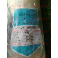 [SIAP KIRIM] JARING IKAN ARIDA 0,15 100/100 ; BAHAN JALA ARIDA 0,15 100/100 ; JARING SENAR ARIDA ; J