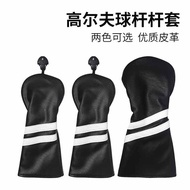 Golf Wood Cover Universal 1/3/5 Wood Cover Fairway Wood UT Black White Waterproof PU Fabric Protecti
