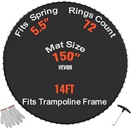 VEVOR Replacement Trampoline Mat, Jumping Mat Fits 12/13/14/15 ft Frame, Universal Jumping Round Tra