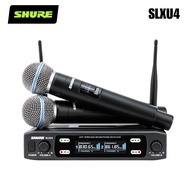 SHURE/SLXD4 ไมค์ลอยไร้สาย 2 ตัว ไมโครโฟนไร้สาย UHF ระบบคู่ XLR/6.35 มม. สำหรับเวที