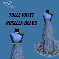 (EC) TULLE SEQUIN FLOWERS (ROSELLA BEADS) AS-35 D1