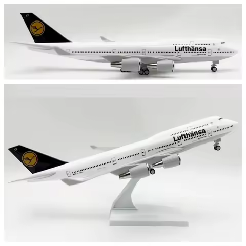 Scale 1:250 30CM B747 747 Model Aircraft Lufthansa Airlines Simulation Civil Aircraft Plane Models D