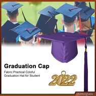 daminglack| Fabric Bachelor Cap Elegant Fine Texture Graduation Cap Decorative for Student