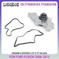 Engine single-tooth water pump For FORD FUSION EDGE LINCOLN MKS ZEPHYR 3.5L 3.7L 3.5 3.7 L T V6 GAS 