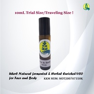 Uherb Virgin Coconut Oil Natural fermented and Herbal Enriched for Face and Body 10mL 天然发酵初榨草药椰子油 10