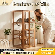 Cat Villa Sangkar Kucing Bamboo Panoramic Cat Cat Cage Cat House Villa kucing besar 猫屋 猫别墅
