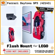 Flush Wall Mount for Lego Technic Ferrari Daytona SP3 (42143)
