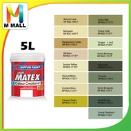 (1696-1766) 5L Nippon Paint Interior Super Matex Delightful Greens & Blue Greens