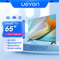 WEYON Smart TV Led 55 inch 50 inch 65 inch murah promo TV Android 50/55/65 inch 4K UHD-Youtube-Andro