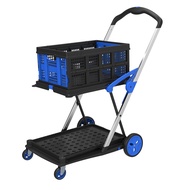 Moveet Foldable Large Shopping Trolley - Household | Trailer | Foldable | Cart | Extendable