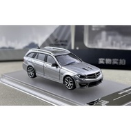 Mytopshop King 1:64 Gray C63 S204 Wagon Touring Sports Model Diecast Metal Car New Collection