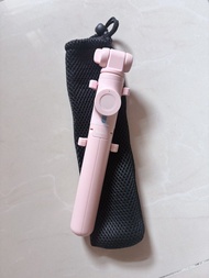 粉紅色 手機 伸縮自拍棍  三腳架