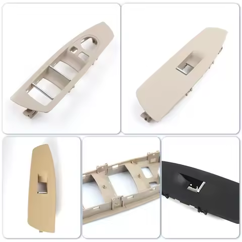 Upgraded Car Interior Front Door Window Control Lifter Switch Cover Panel Trim For BMW 7 Series F01 