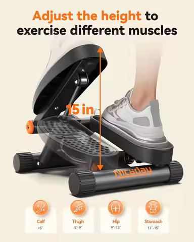 Indoor Mini Exercise Bike Stepper Home Bodybuilding Cardio Workout Fitness Equipment