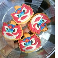 Lion Head cookies sugar cookies icing cookies