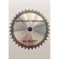 Sprocket RS 35X15T Gear Single Chain Gear Z 15T RS35 -1 35Z15 35X15T 35-1 Type B Sprocket spr 35-15T