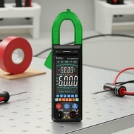 Clamp Meter AC/DC Volt Amp Ohm Tester, Large Screen Digital Tester  Meter Penjepit AC/DC Volt Amp Oh