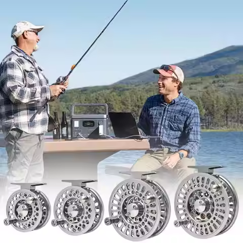 Fly Fishing Reel Freshwater Fishing Reel 6.4/7.4/8.4/9.4cm High strength Aluminium Alloy Spool Fly F