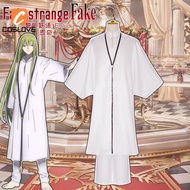Anime Fate Strange FAKE Enkidu Cosplay Full Set Costume White Color Clothing Halloween Party Perform