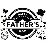 HAPPY FATHER DAY STICKER BALLON BOB0 18"-20"