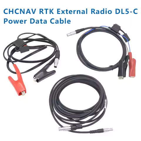 CHCNAV RTK Battery Connection Cable Power Cable External Radio Power Cable DL5-C1 Data Cable for CHC