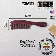 NAT Natural Purpleheart Wood Comb [9976]