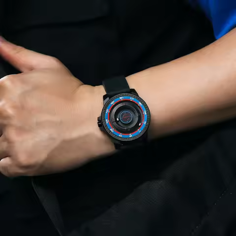 2026 Blue Planet Design Quartz Watch for Men Waterproof Luminous Sport Wristwatch with Magnetic Bead
